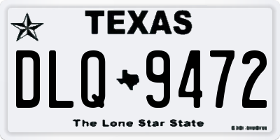 TX license plate DLQ9472
