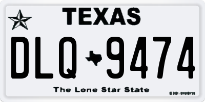 TX license plate DLQ9474
