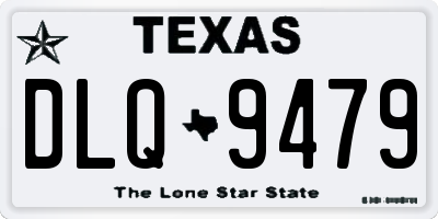 TX license plate DLQ9479