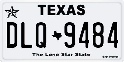 TX license plate DLQ9484