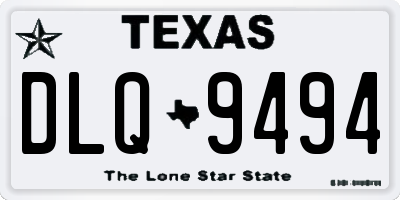 TX license plate DLQ9494