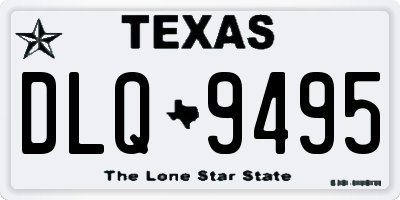 TX license plate DLQ9495