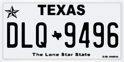 TX license plate DLQ9496