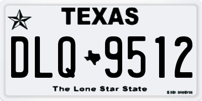 TX license plate DLQ9512
