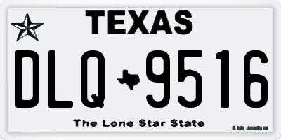 TX license plate DLQ9516