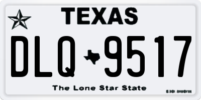 TX license plate DLQ9517
