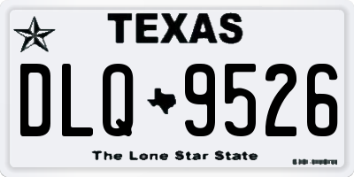 TX license plate DLQ9526