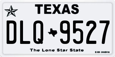 TX license plate DLQ9527