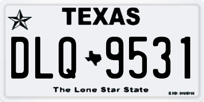 TX license plate DLQ9531