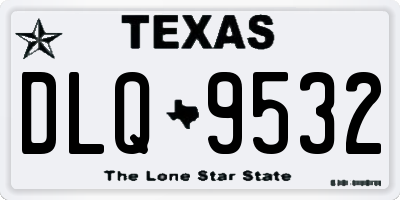 TX license plate DLQ9532