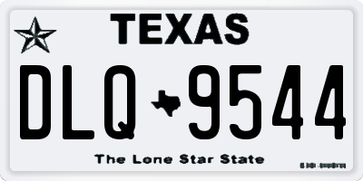 TX license plate DLQ9544