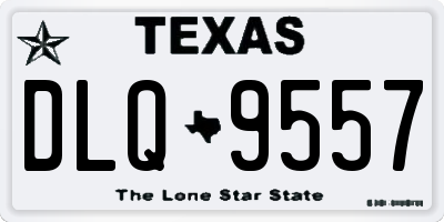TX license plate DLQ9557