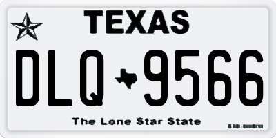 TX license plate DLQ9566