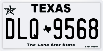 TX license plate DLQ9568