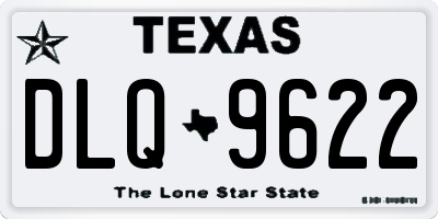 TX license plate DLQ9622