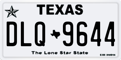 TX license plate DLQ9644