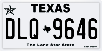 TX license plate DLQ9646