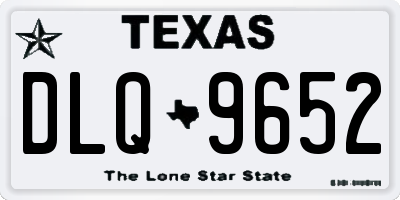TX license plate DLQ9652