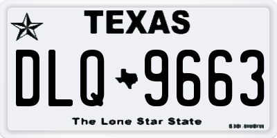 TX license plate DLQ9663