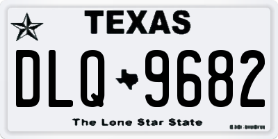 TX license plate DLQ9682