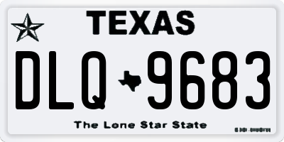 TX license plate DLQ9683