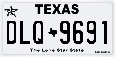 TX license plate DLQ9691