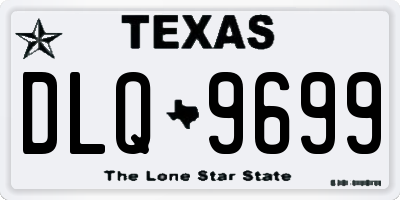 TX license plate DLQ9699