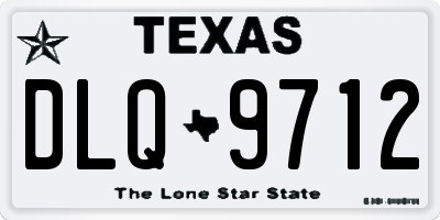 TX license plate DLQ9712