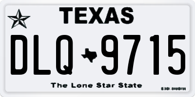 TX license plate DLQ9715