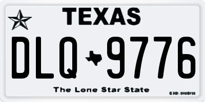 TX license plate DLQ9776
