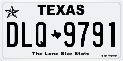 TX license plate DLQ9791