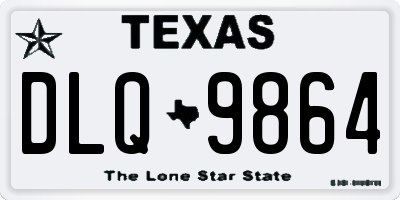 TX license plate DLQ9864