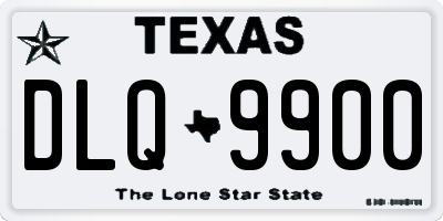 TX license plate DLQ9900