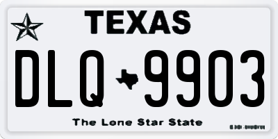TX license plate DLQ9903