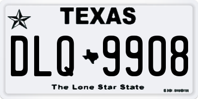 TX license plate DLQ9908