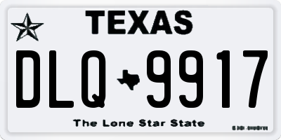 TX license plate DLQ9917