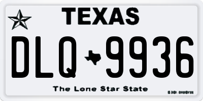 TX license plate DLQ9936