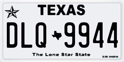 TX license plate DLQ9944