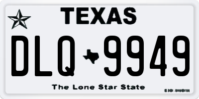 TX license plate DLQ9949