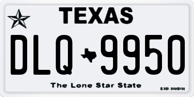 TX license plate DLQ9950