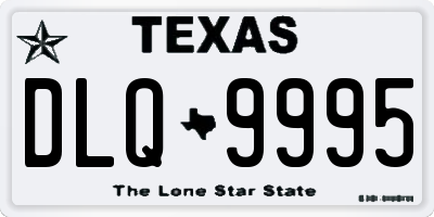 TX license plate DLQ9995
