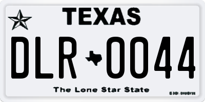 TX license plate DLR0044