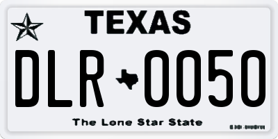 TX license plate DLR0050
