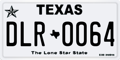TX license plate DLR0064