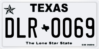 TX license plate DLR0069