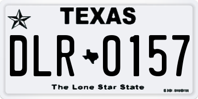 TX license plate DLR0157