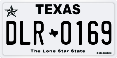 TX license plate DLR0169