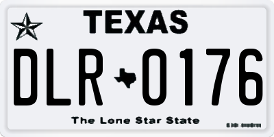TX license plate DLR0176