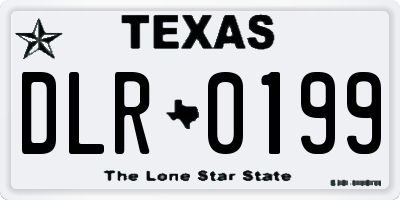TX license plate DLR0199