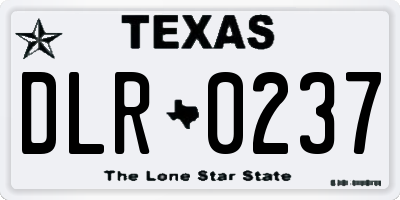 TX license plate DLR0237